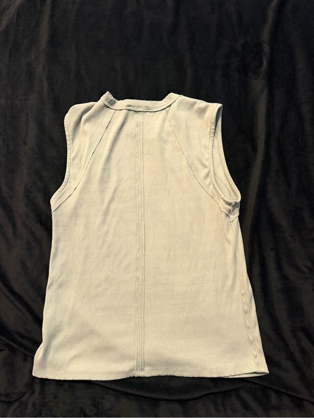 Lulu's Light Sage Ribbed Tank Top - Picture 2 of 2